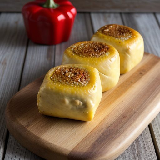 Golden Cheese & Pepper Rolls recipe image