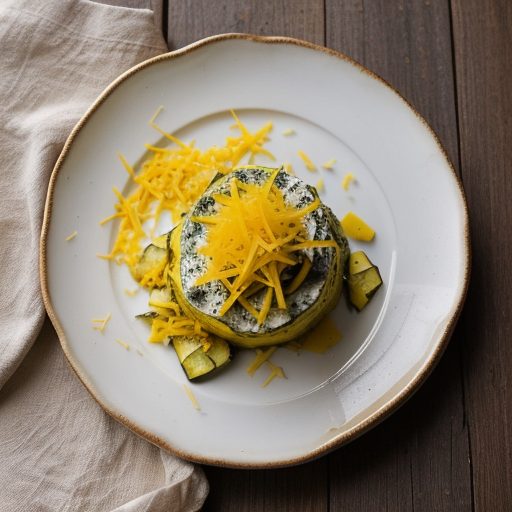 Golden Courgettes With Cheese recipe image