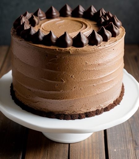 Golden Cream Chocolate Cake :::Gwhp32 A recipe image