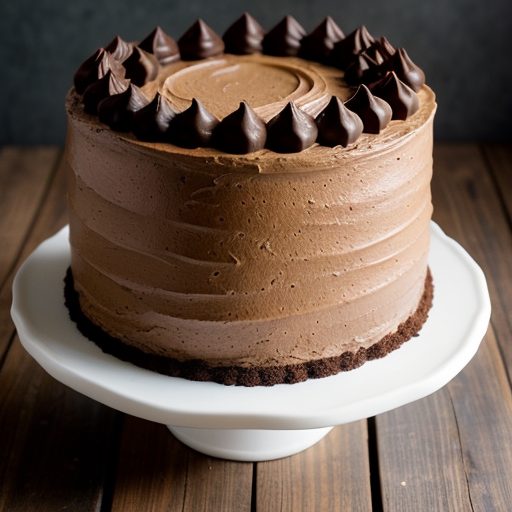 Golden Cream Chocolate Cake :::Gwhp32 A recipe image