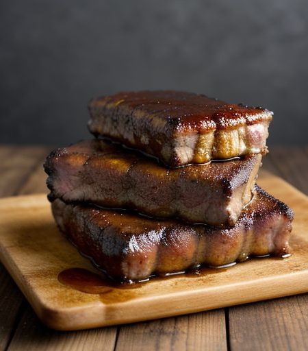Golden Dijon Barbecue Ribs recipe image