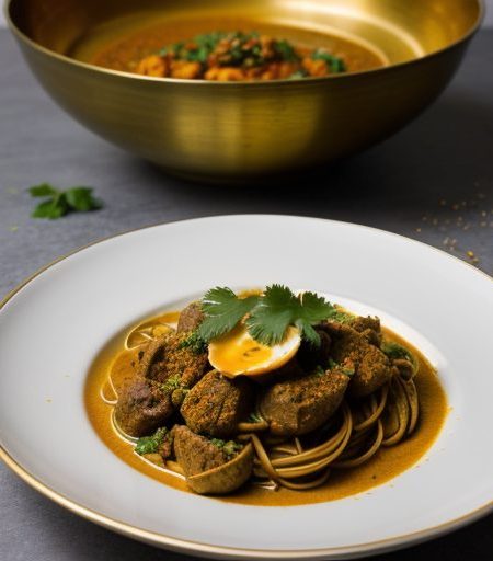 Golden Lamb Curry Noodles recipe image