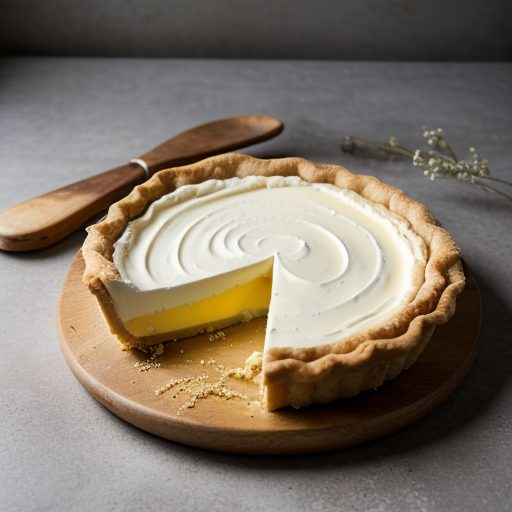 Golden Lemon Cheese Pie recipe image