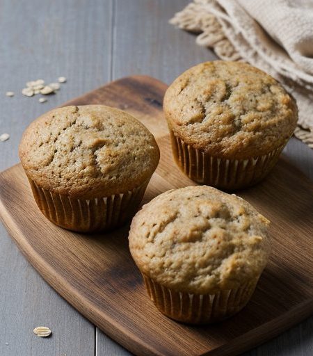 Golden Oatmeal Muffins recipe image