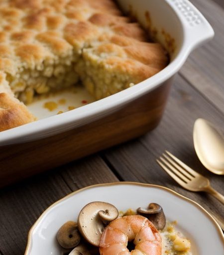Golden Shrimp Casserole recipe image