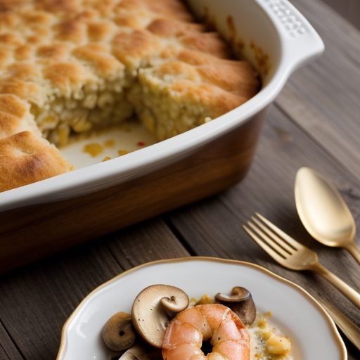 Golden Shrimp Casserole recipe image