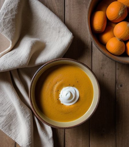 Golden Squash & Carrot Bisque recipe image