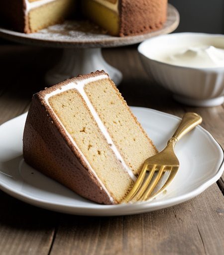 Golden Yellow Cake From Mix recipe image