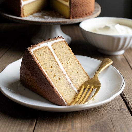Golden Yellow Cake From Mix recipe image