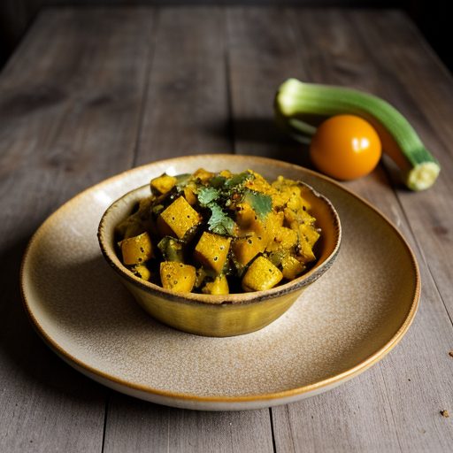 Golden Zucchini~ Etc. Balti recipe image
