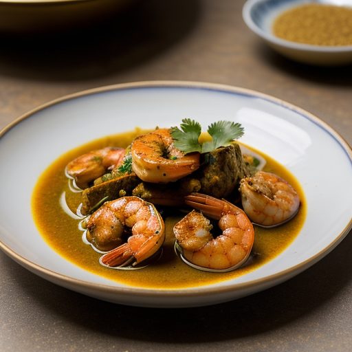 Goong Pad Pong (Garee Curried Shrimp recipe image