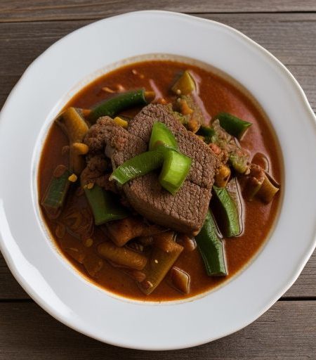 Goulash With Green Peppers recipe image