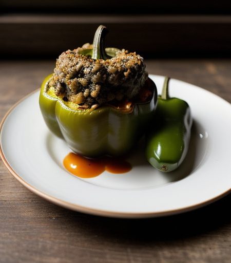 Gr Round Stuffed Peppers recipe image