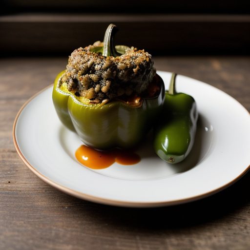 Gr Round Stuffed Peppers recipe image