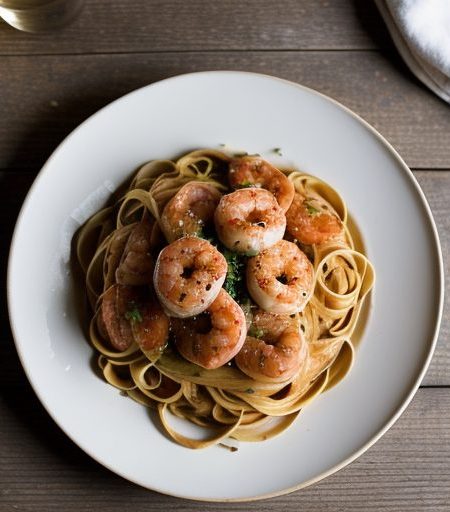 Grand Marnier Shrimp Linguine recipe image