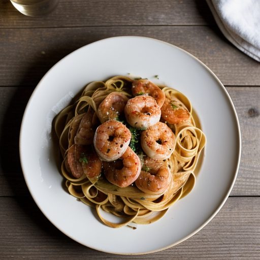 Grand Marnier Shrimp Linguine recipe image