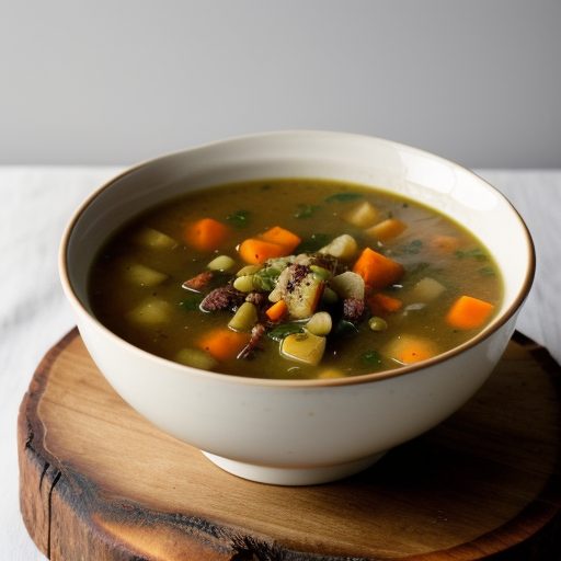 Grandma Bessie's Winter Vegetable Soup With D recipe image