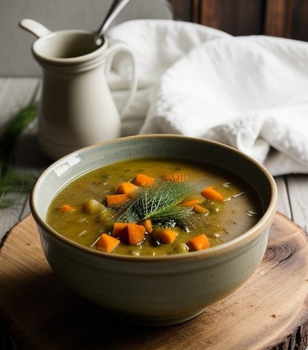 Grandma Bessie's Winter Vegetable Soup With Dill recipe image