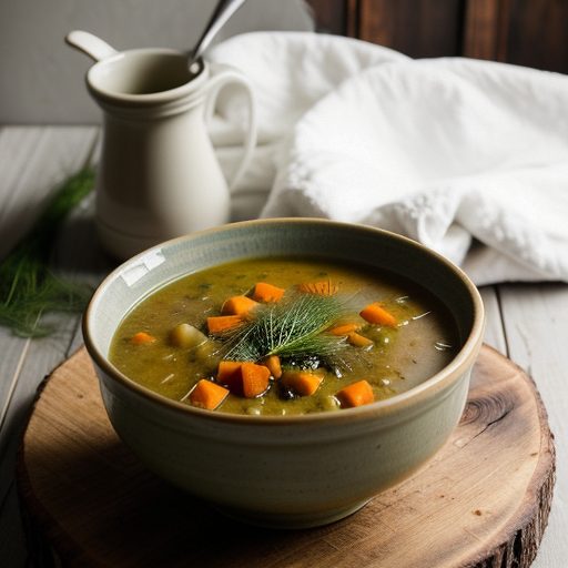 Grandma Bessie's Winter Vegetable Soup With Dill recipe image