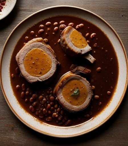 Grandma Clark's Pork Chops & Beans recipe image