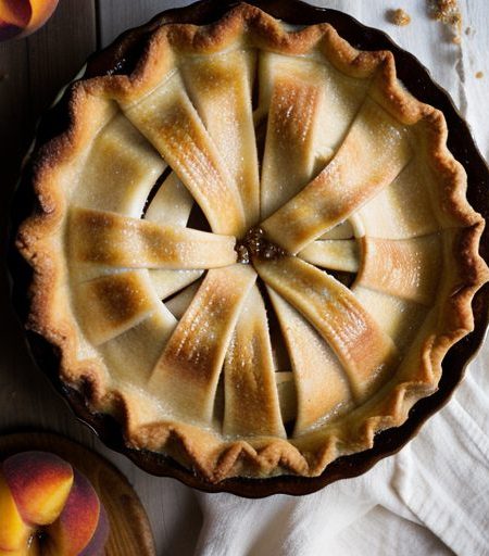 Grandma's Peach Pie recipe image