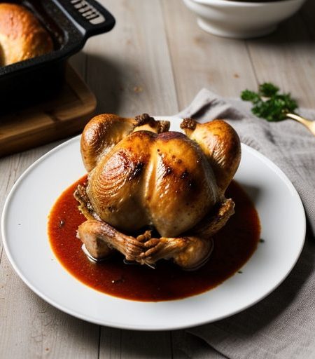 Grandma's Polish-Style Roast Chicken recipe image