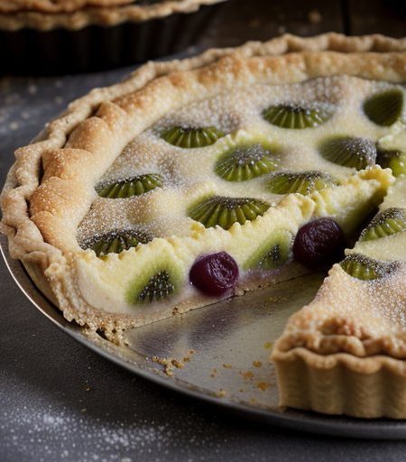 Grape & Kiwi Tart recipe image
