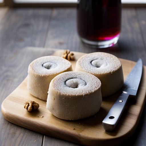 Grape and Walnut Candy Rolls recipe image