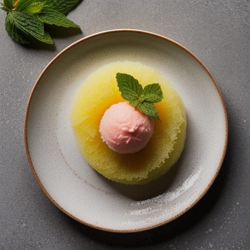 Grapefruit-Mint Sorbet recipe image