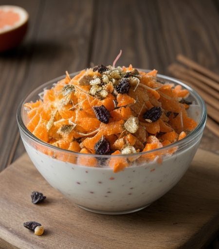 Grated Carrot-Raisin Salad "Diabetic" (1.5 PTS recipe image