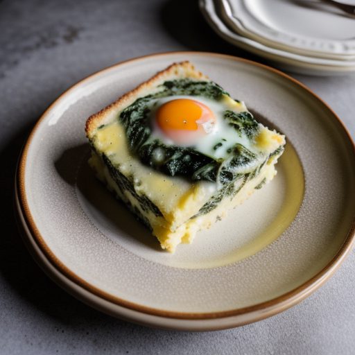 Gratin of Creamed Spinach & Eggs recipe image