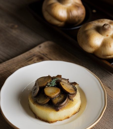 Gratin of Potatoes & Porcini Mushrooms in C recipe image