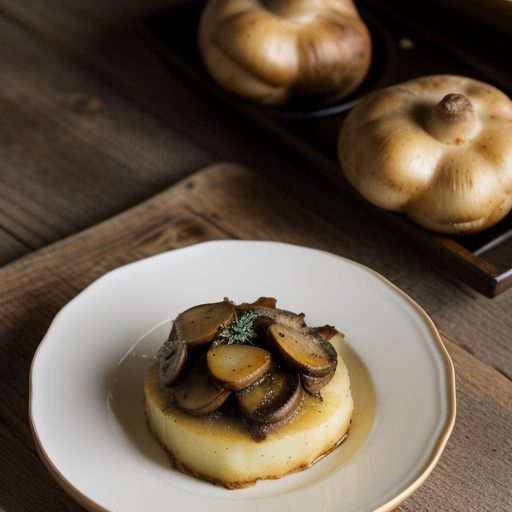 Gratin of Potatoes & Porcini Mushrooms in C recipe image