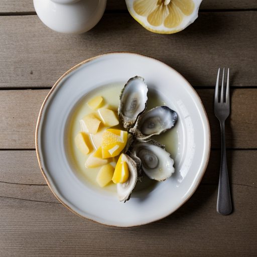 Gratineed Oysters With Diced Apples in a Calvados Sabayon recipe image