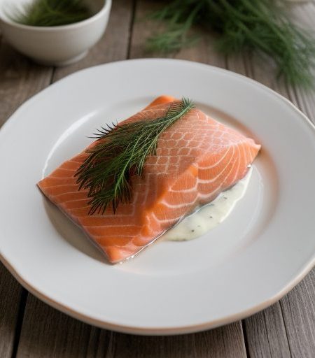 Gravlax (Salmon Marinated in Dill - MShol recipe image