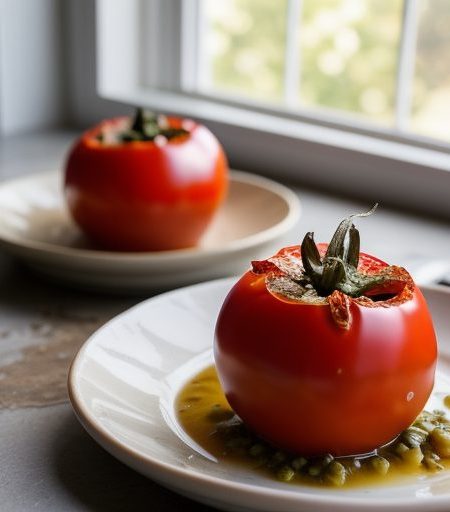 Grecian Stuffed Tomatoes recipe image