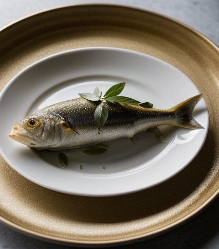 Greek Fish Baked in Grapevine Leaves recipe image