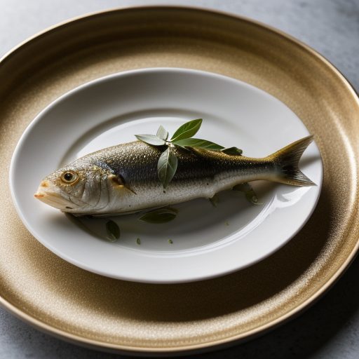 Greek Fish Baked in Grapevine Leaves recipe image