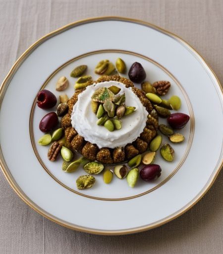 Greek Honey Cream With Fruits & Nuts recipe image
