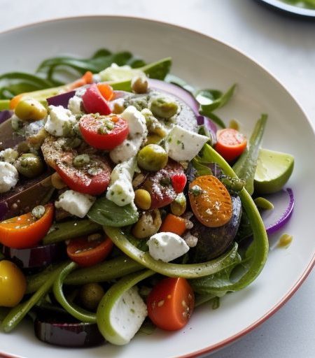 Greek Marinated Vegetable Salad recipe image