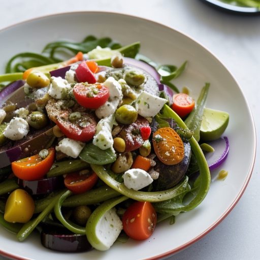 Greek Marinated Vegetable Salad recipe image