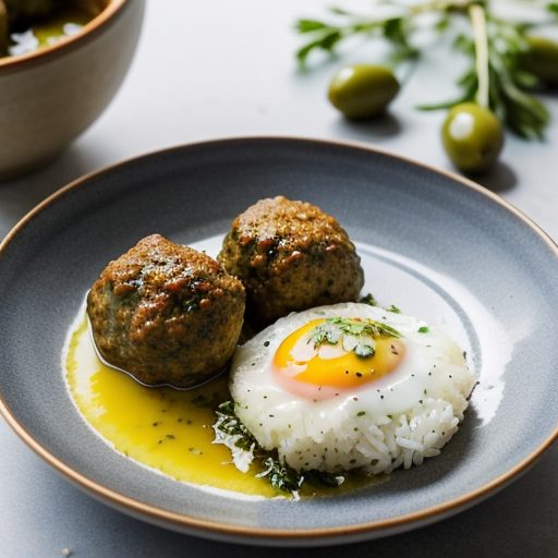 Greek Meatballs With Egg & Lemon Sauce recipe image