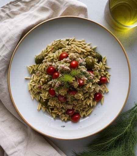 Greek Orzo Salad recipe image