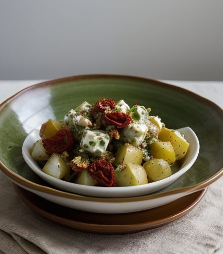 Greek Potato Salad With Dried Tomatoes recipe image