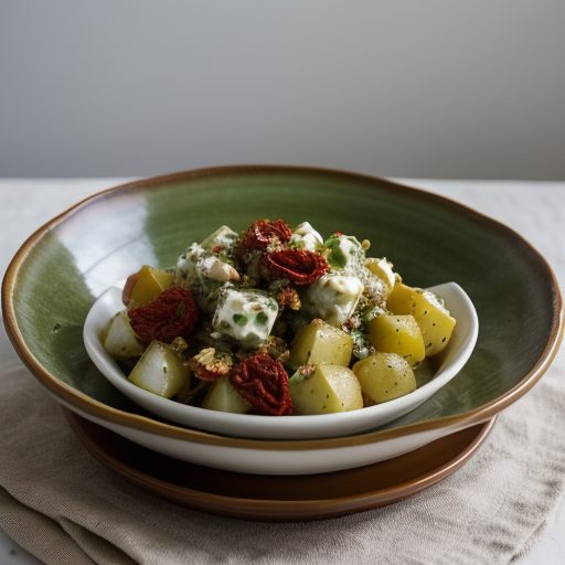 Greek Potato Salad With Dried Tomatoes recipe image