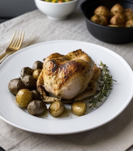 Greek Roasted Chicken and Potatoes recipe image