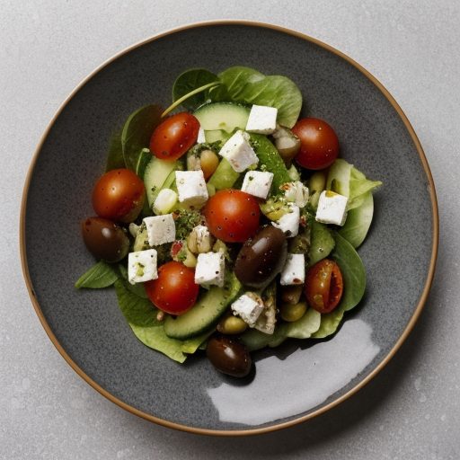 Greek Salad With Tomatoes & Feta recipe image