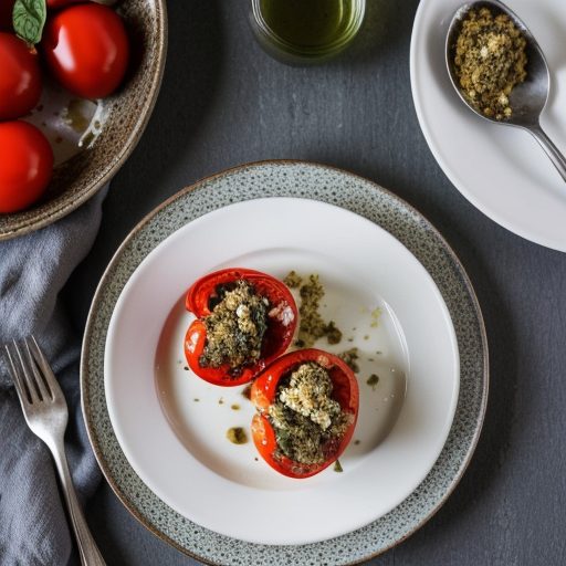 Greek Stuffed Tomatoes recipe image