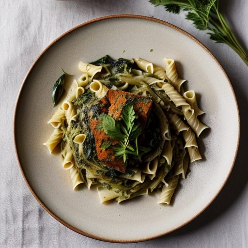 Greek-Style Pasta With Leeks recipe image