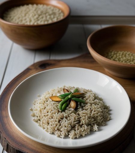 Green Bean Almond Rice recipe image